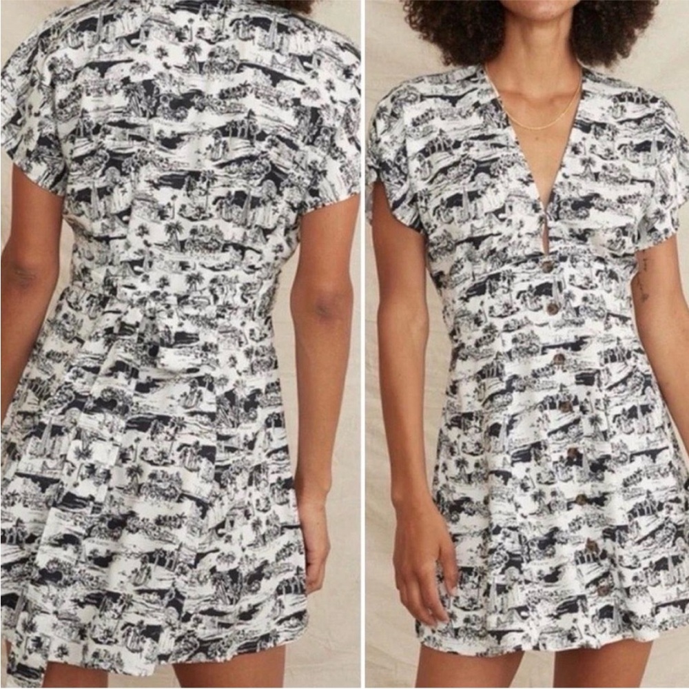 Marine Layer Camila dress in SF toile